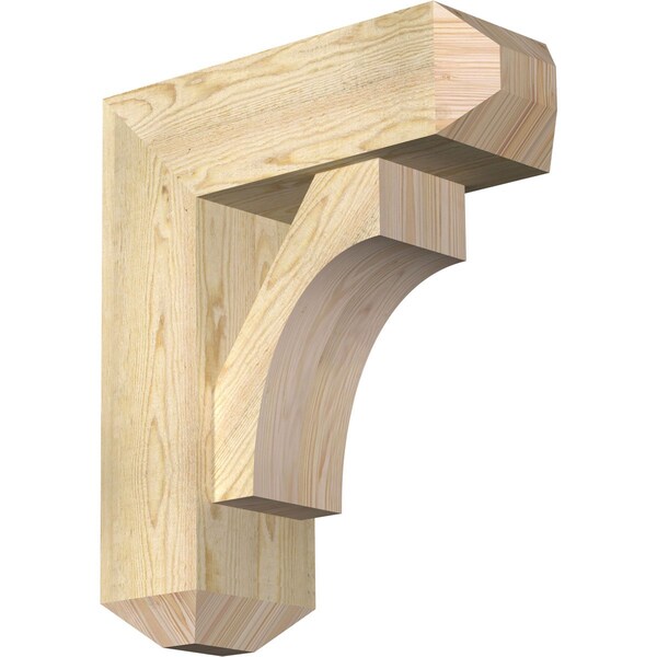Ekena Millwork Westlake Craftsman Rough Sawn Bracket w/ Offset Brace, Douglas Fir, 8"W x 22"D x 26"H BKT0806X22X26WTL04RDF - main